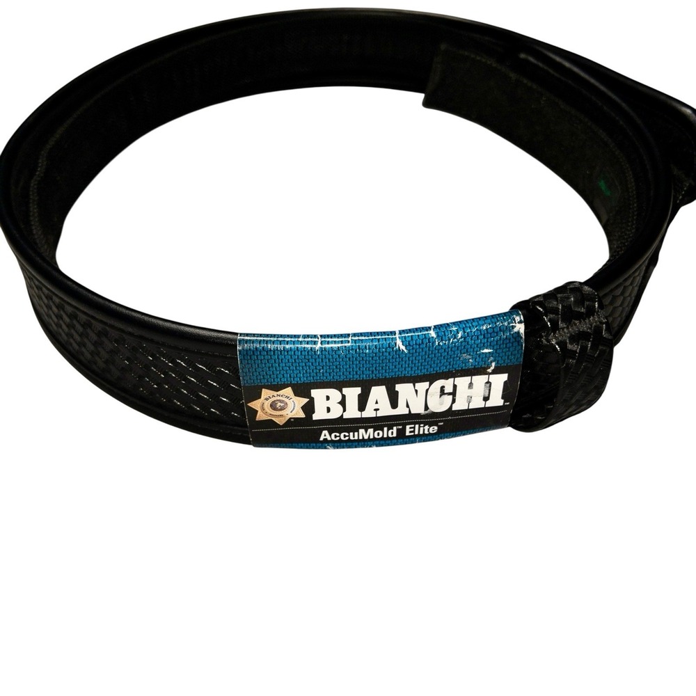 NWT Bianchi AccuMold Elite Duty Belt Size 36 Buckleless Utility‎ Basket Weave